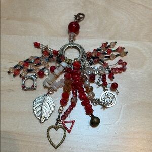 Bohemian Charm Amulet with Real Crystals